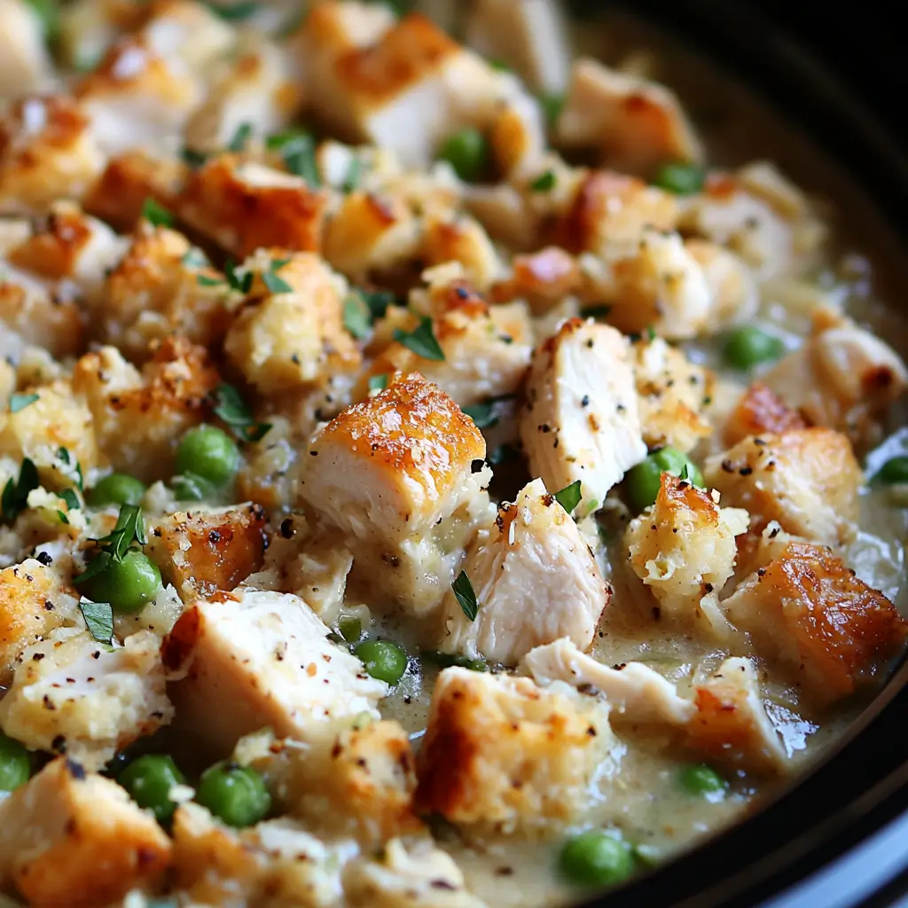 Slow Cooker Chicken Stuffing