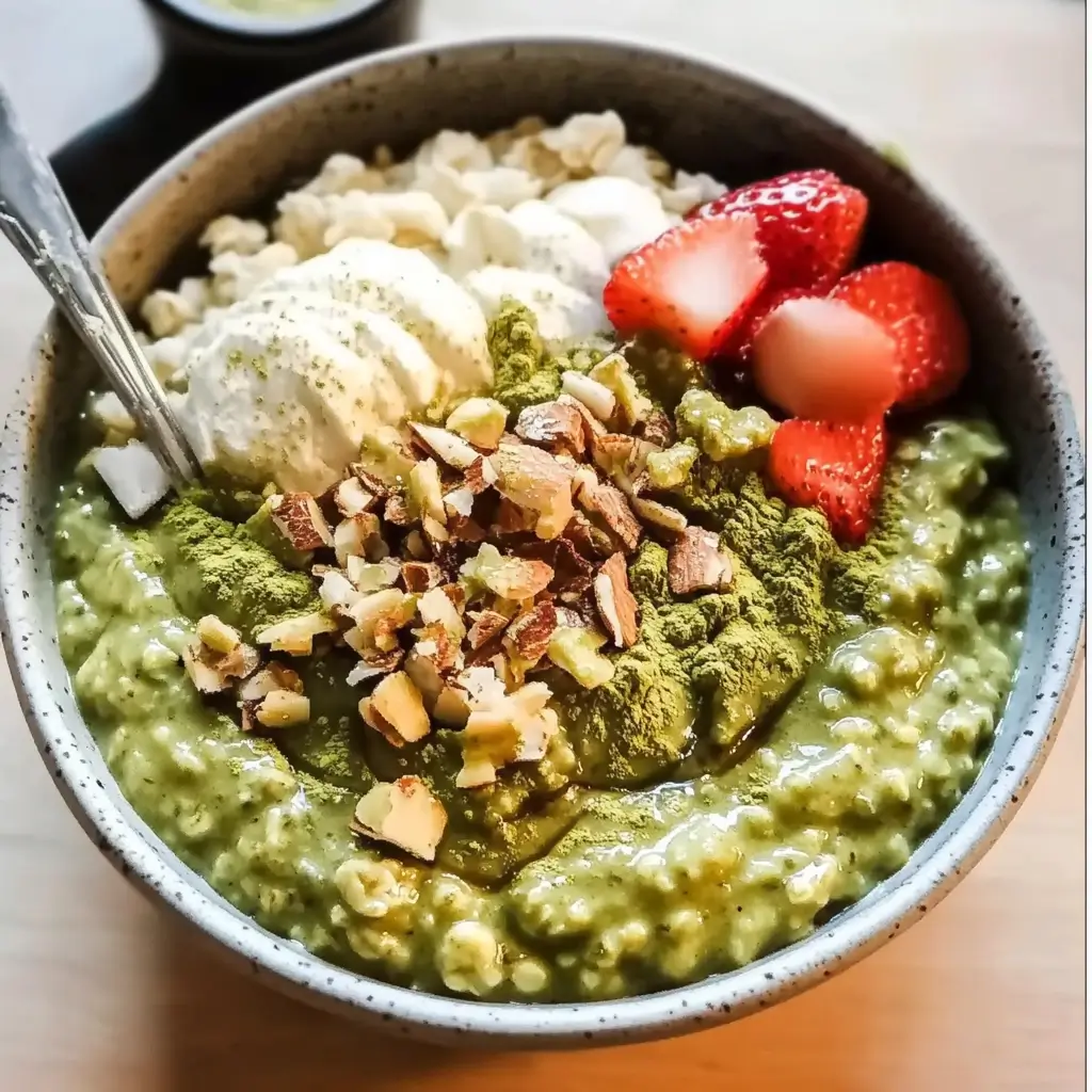 Creamy Coconut Matcha Oatmeal Recipe – Recipe Whisper